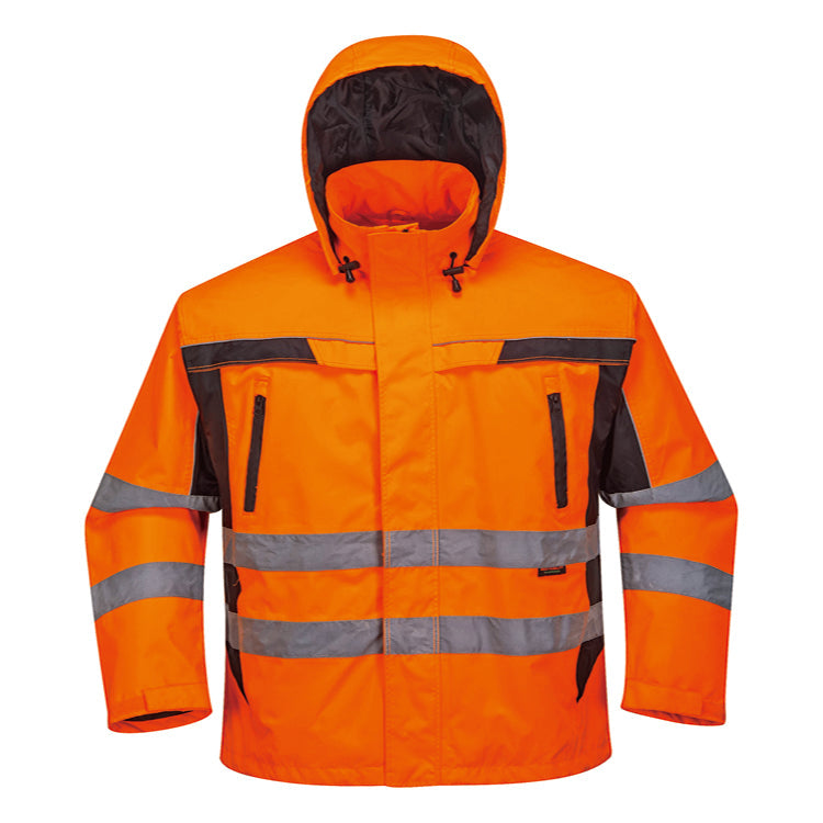 Hi-Vis Padded Jacket with Embroidery Access