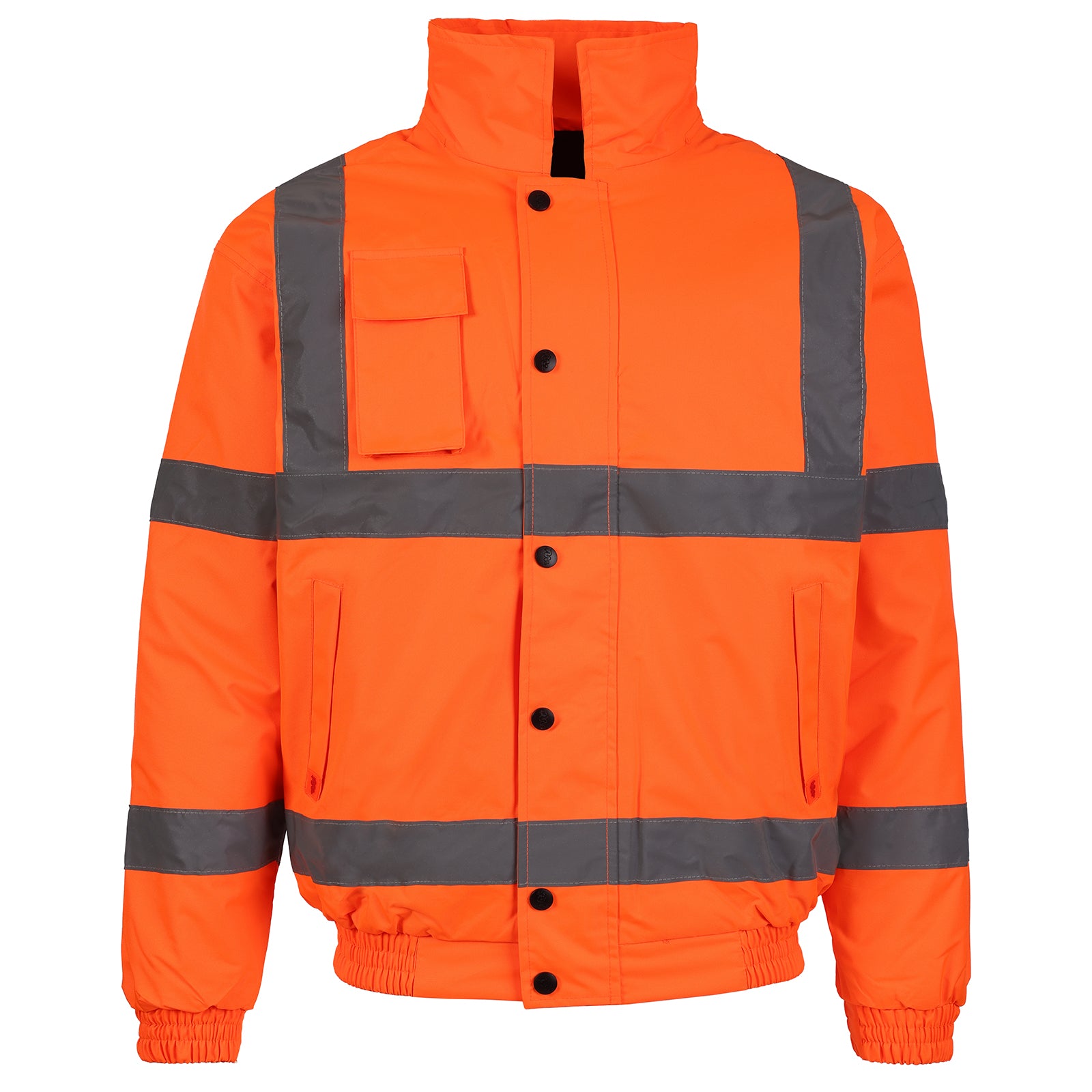 Hi-Vis Bomber Jacket – EN471 Class 3, Waterproof & Quilted Lining