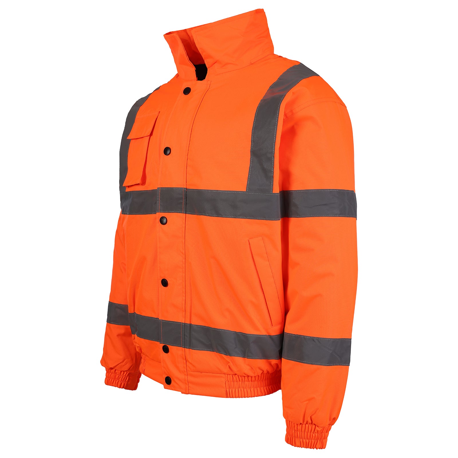 Hi-Vis Bomber Jacket – EN471 Class 3, Waterproof & Quilted Lining