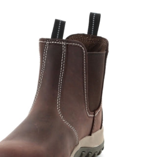Radial Brown Leather Dealer Boot