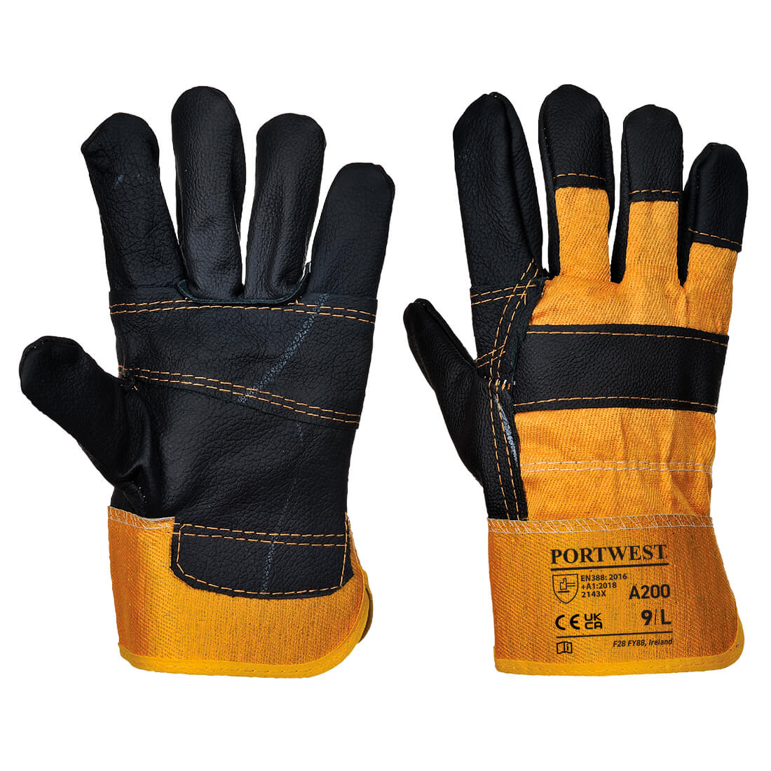 Leather Rigger 270 Cow Grain Palm Bar Glove (Pack of 12)