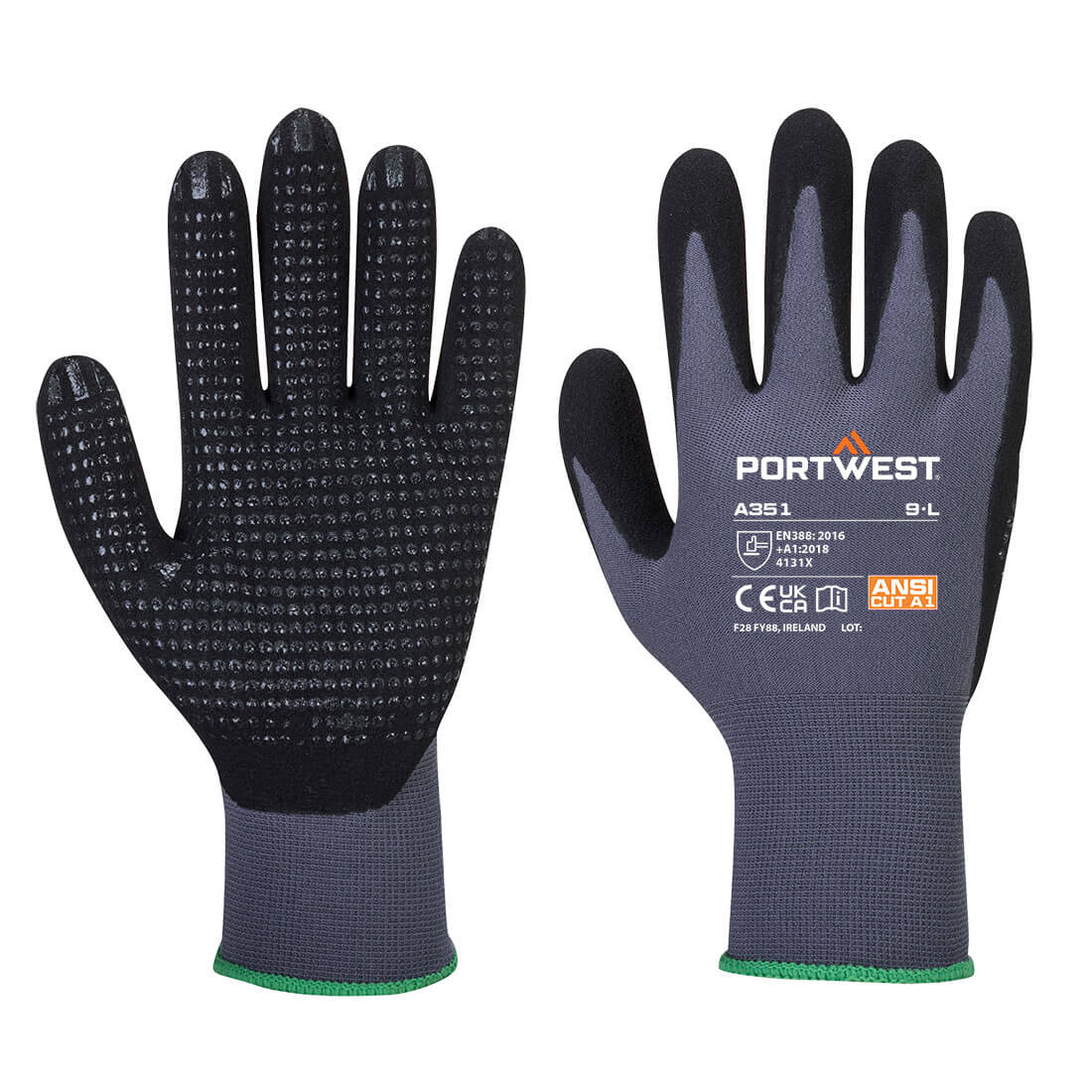 Grip 15 Nitrile Sandy Dotted Glove  (Pack of 12)
