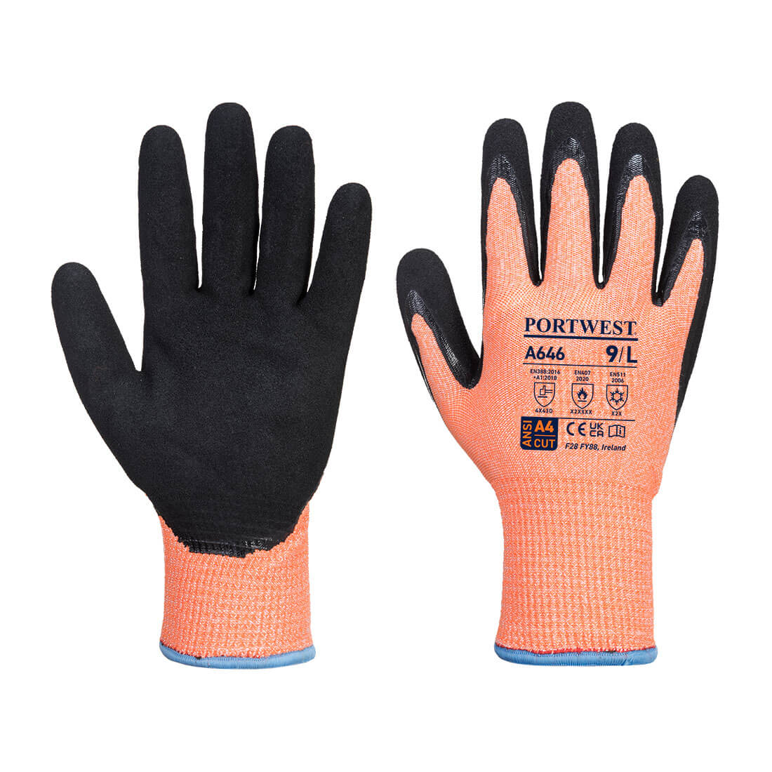 Cut D13 Nitrile Viz-Tex Cold Glove
