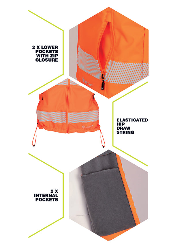 Deltic Hi-Vis Softshell Bodywarmer