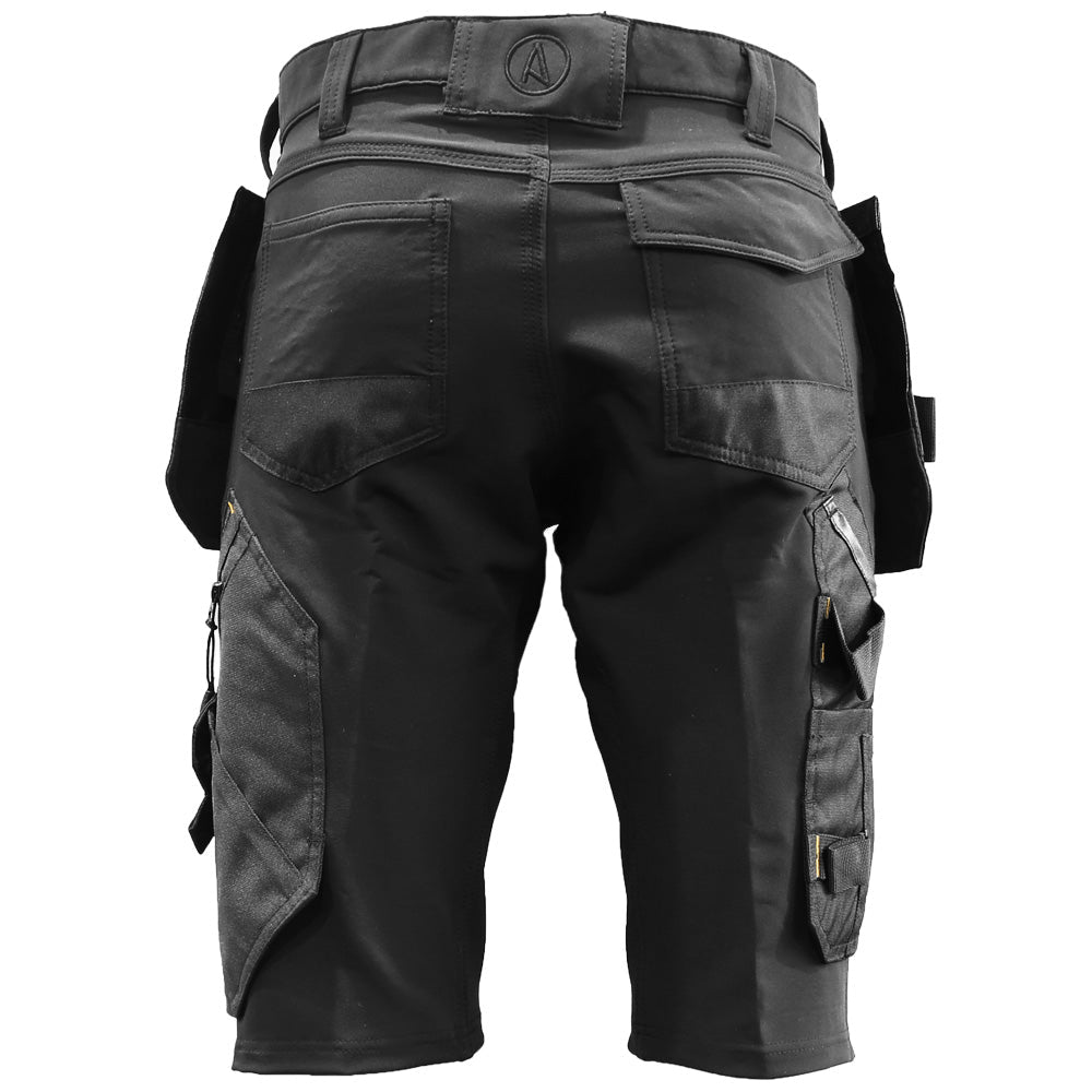 Slim Fit Stretch Work Shorts with Removable Holster Pockets