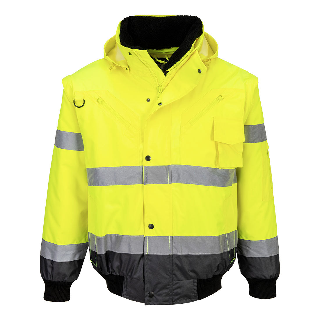 Hi-Vis 3-in-1 Contrast Bomber Jacket