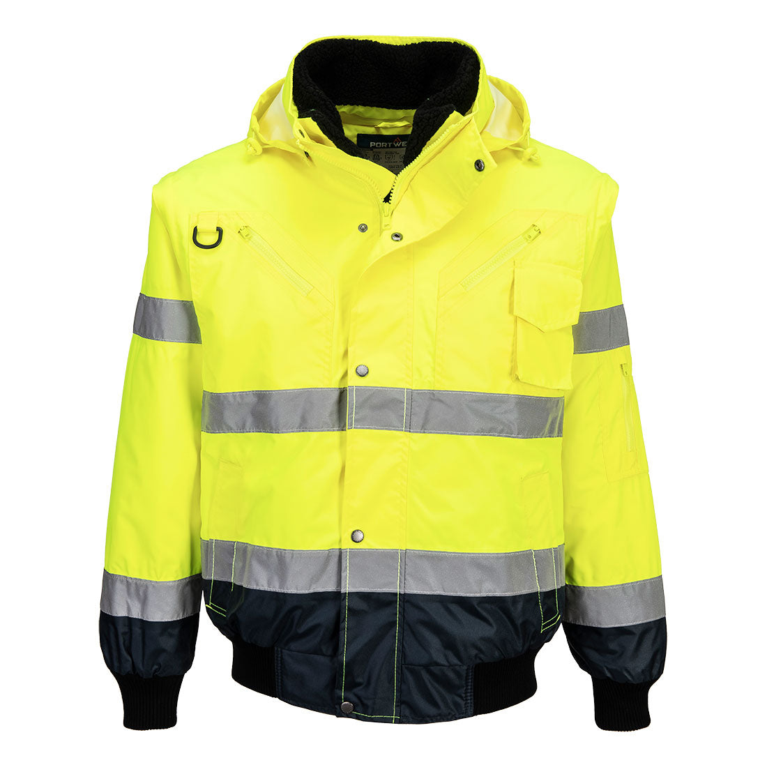 Hi-Vis 3-in-1 Contrast Bomber Jacket