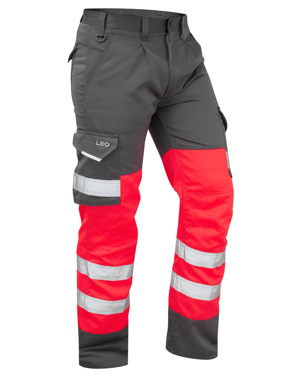 Bideford Red Dual Colour Cargo Trouser