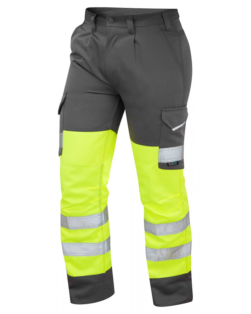 Bideford Yellow Dual Colour Cargo Trouser