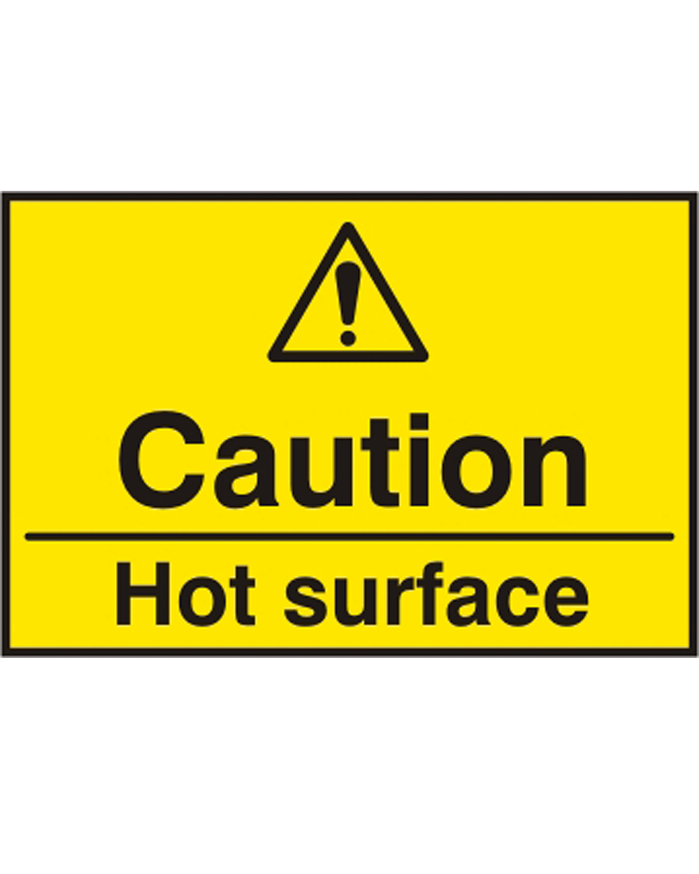 Caution Hot Surface Sign