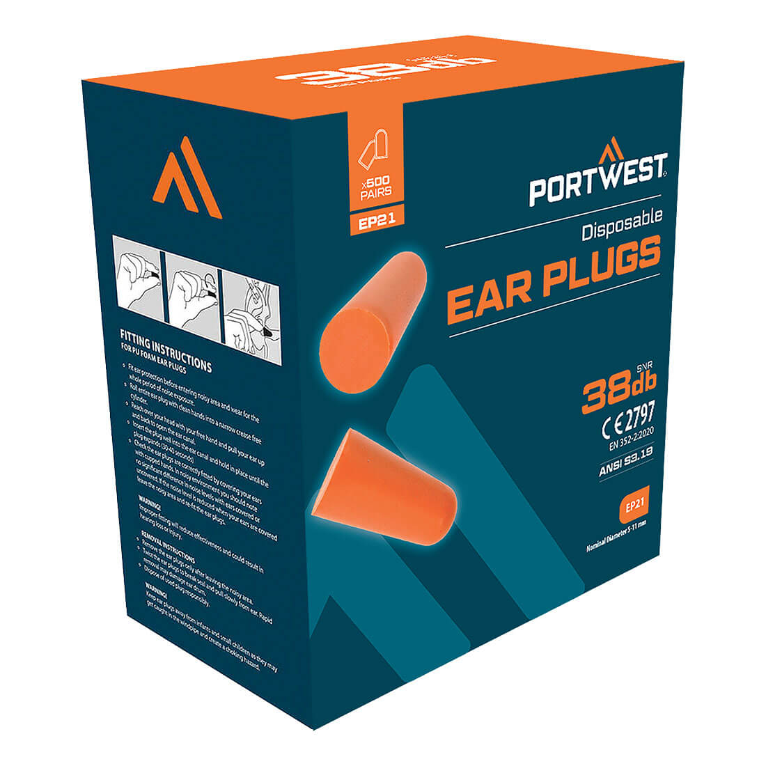 Ear Plug Dispenser Refill Pack (500 Pairs)
