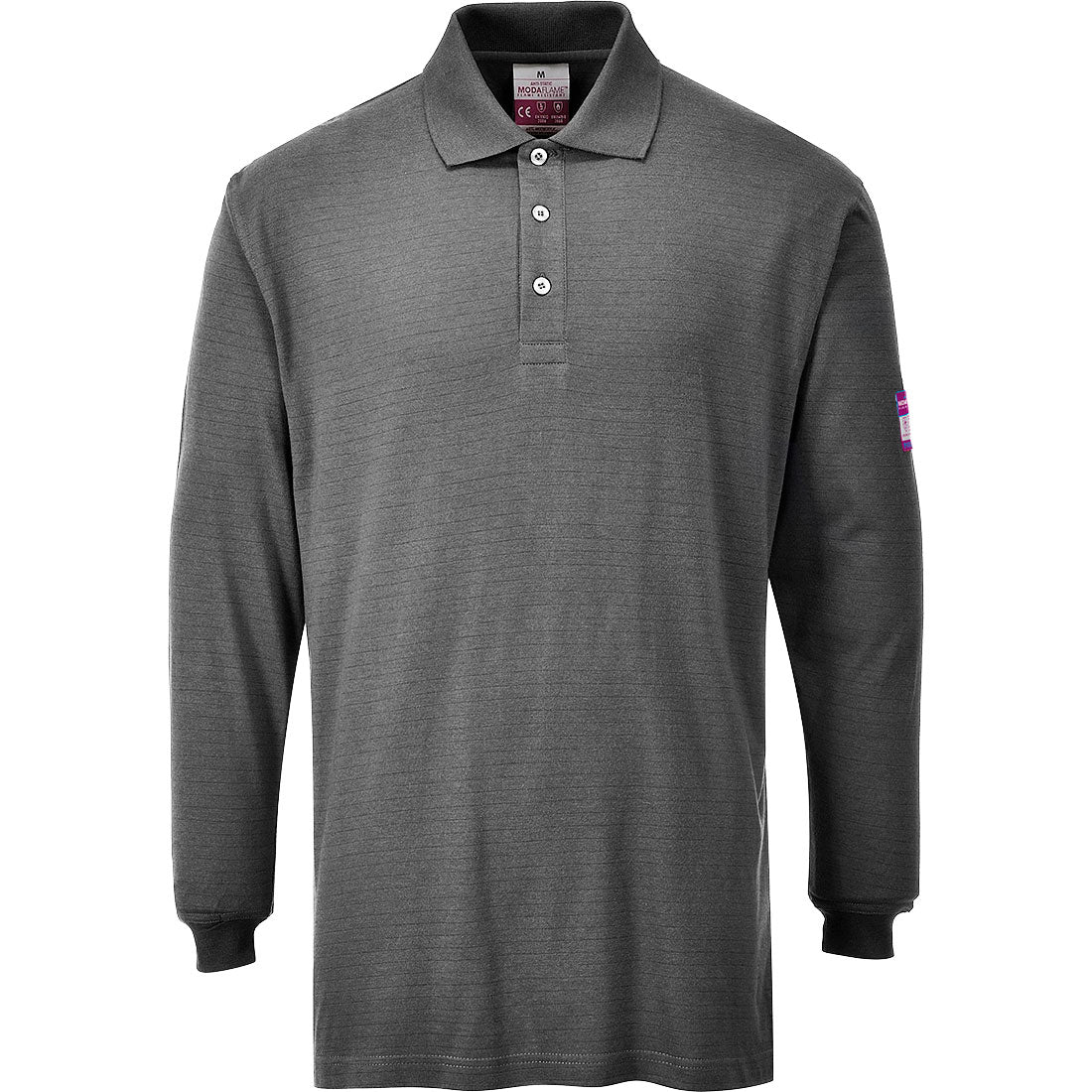 Modaflame Knit FR Long Sleeve Polo Shirt