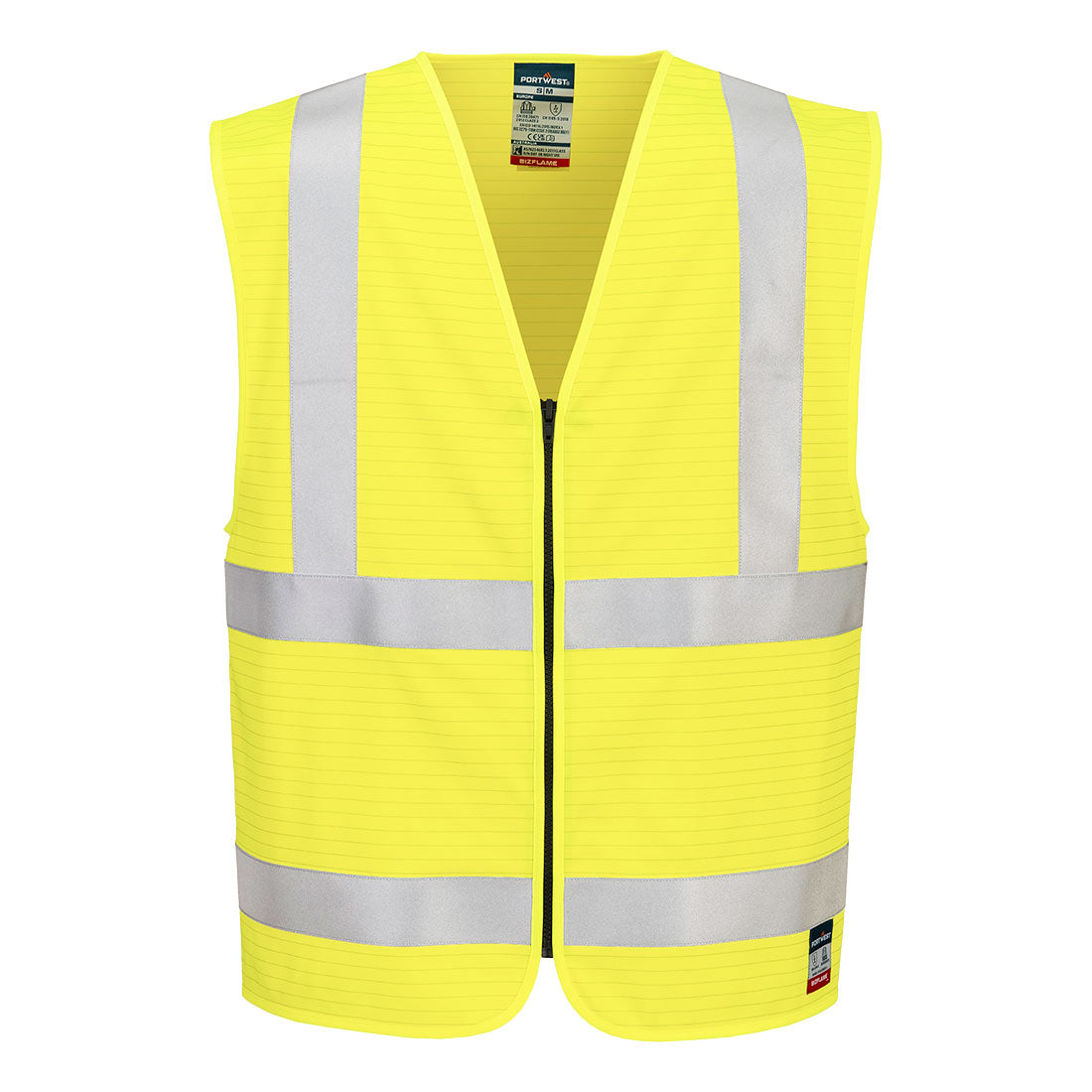 Bizflame Hi-Vis FR Zip Vest
