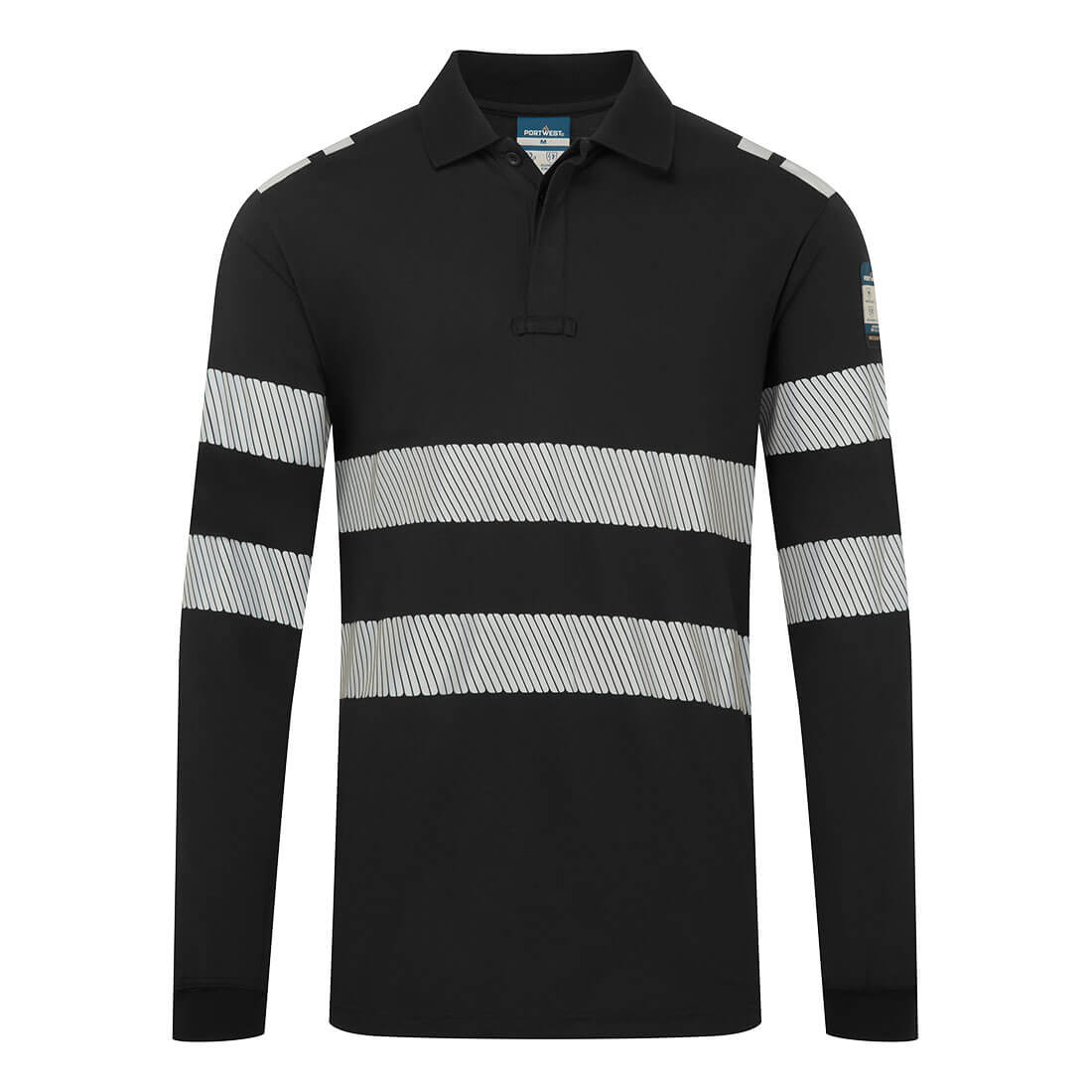 PW3 Modaflame Knit FR Long Sleeve Polo Shirt