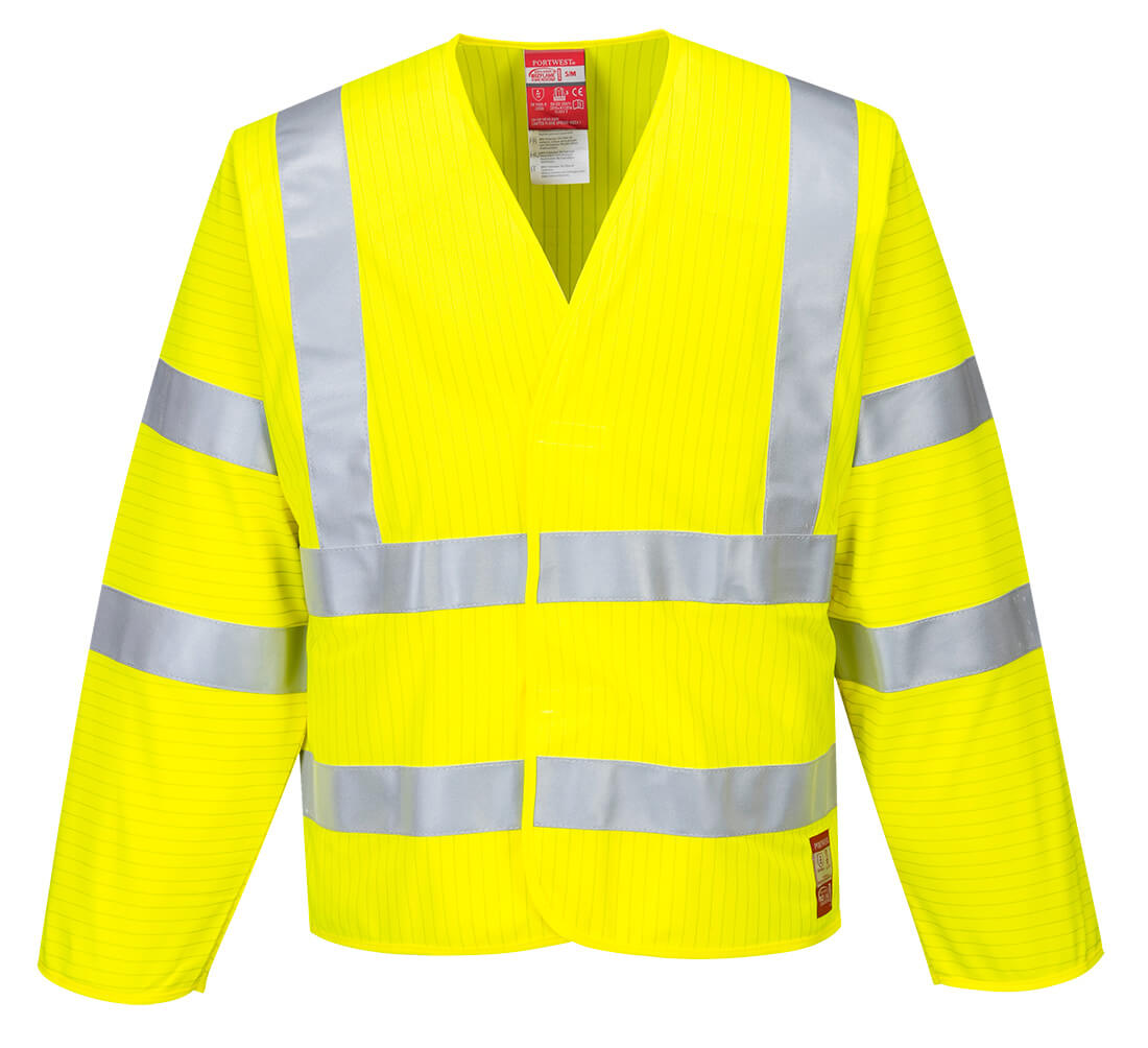 Bizflame Hi-Vis FR Long Sleeve Vest