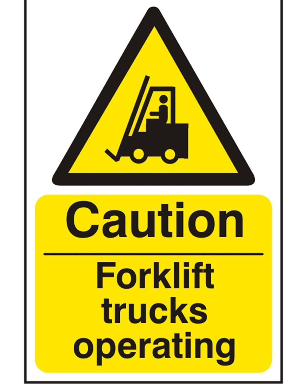 Forklift Trucks Operating Rigid PVC (Pack Of 5)