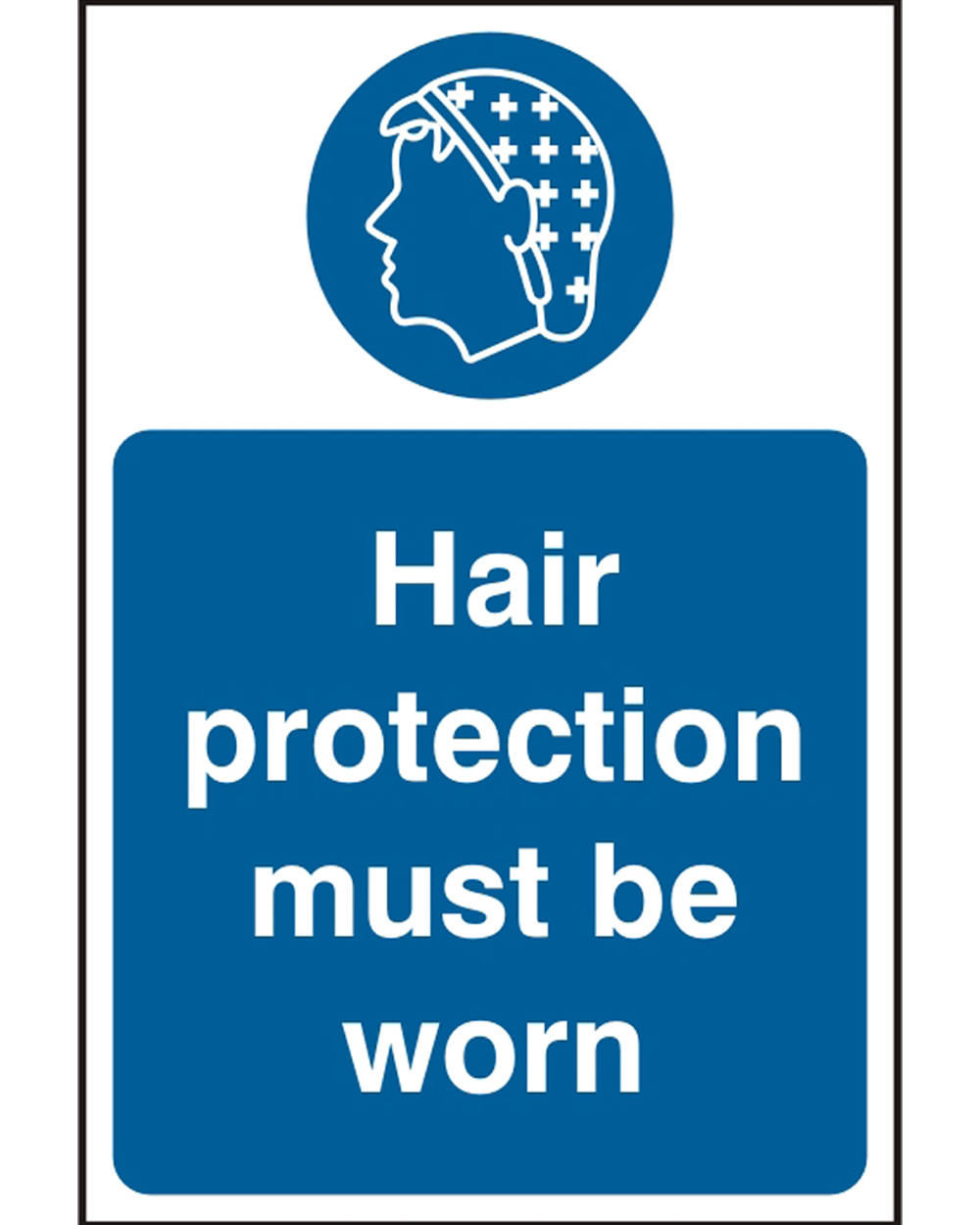 Hair Protection Sign (Box Of 5)