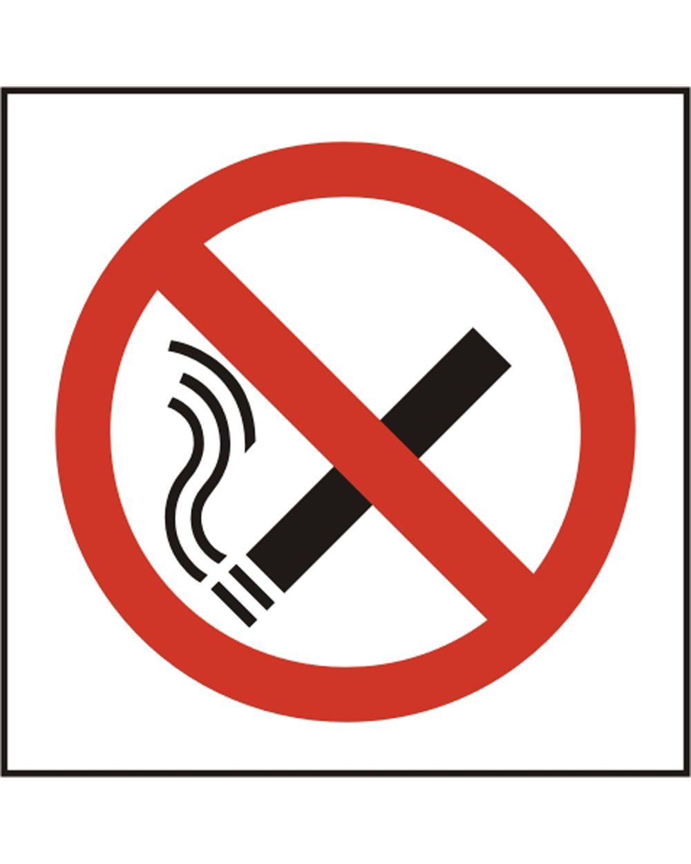 No Smoking Symbol Sign (Pack Of 5)