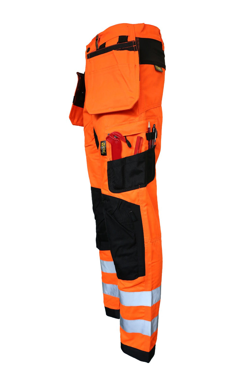 Contrast Slim Fit Stretch Hi-Vis Trouser With Removable Holster Pockets