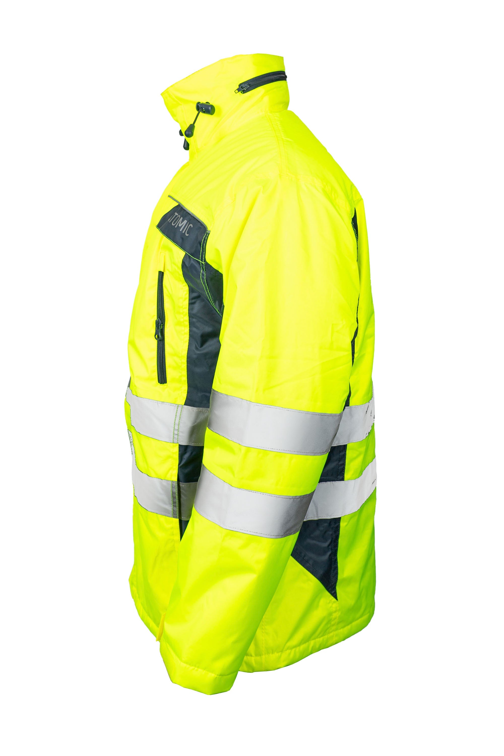Hi-Vis Padded Jacket with Embroidery Access