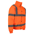 Hi-Vis Bomber Jacket – EN471 Class 3, Waterproof & Quilted Lining
