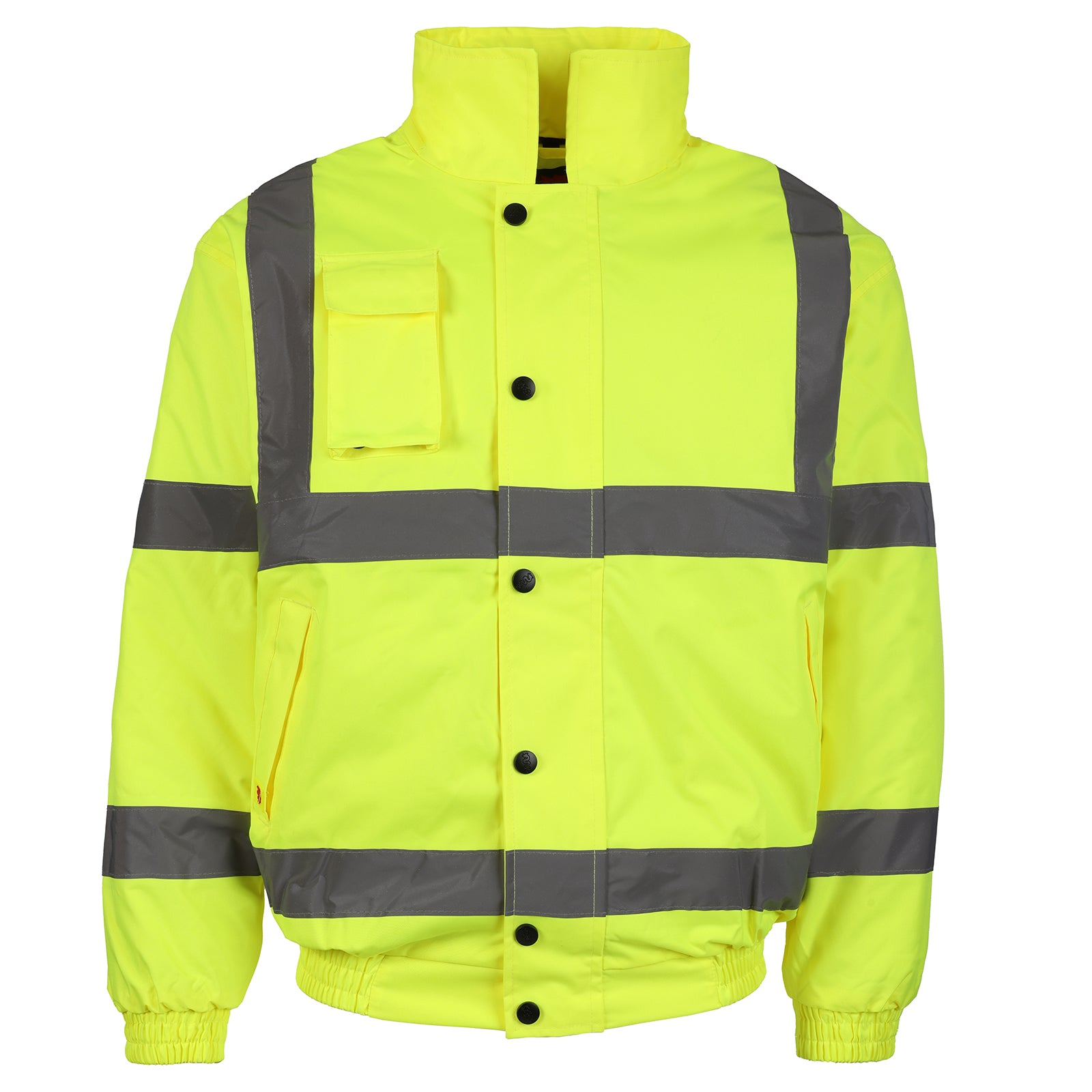 Hi-Vis Bomber Jacket – EN471 Class 3, Waterproof & Quilted Lining