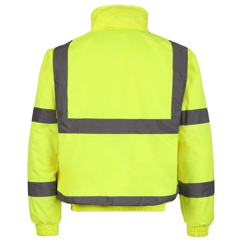 Hi-Vis Bomber Jacket – EN471 Class 3, Waterproof & Quilted Lining