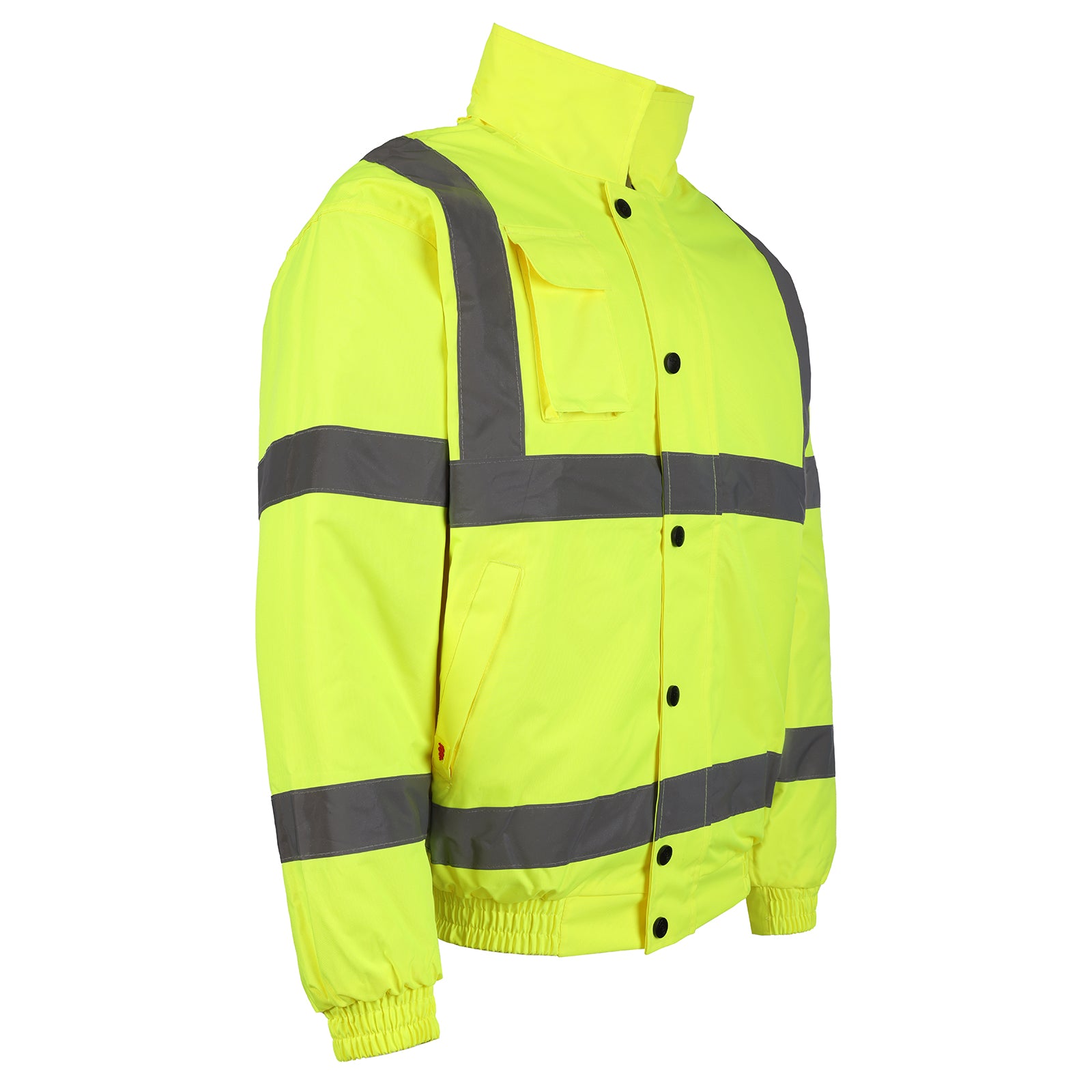 Hi-Vis Bomber Jacket – EN471 Class 3, Waterproof & Quilted Lining