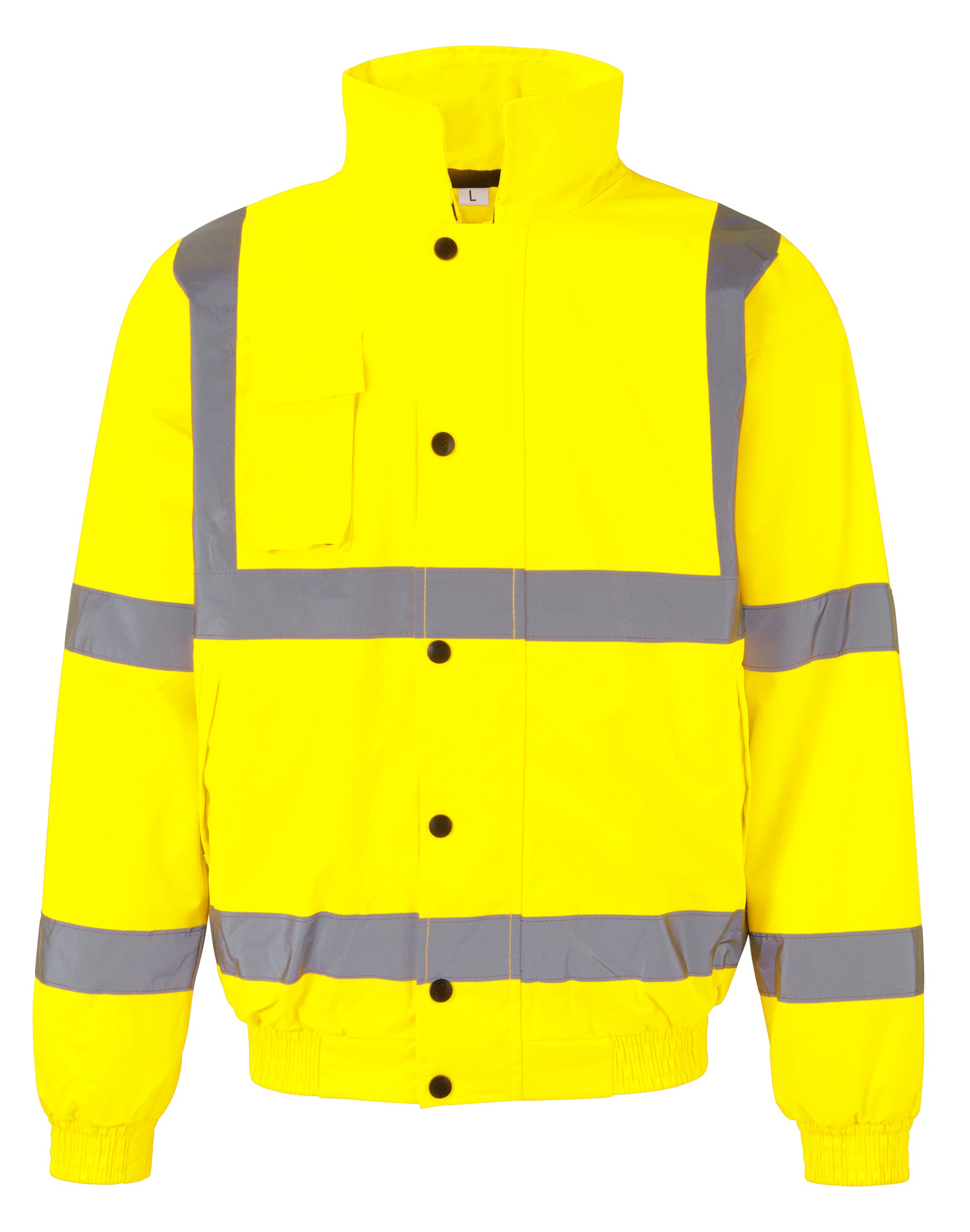 Hi-Vis Bomber Jacket – EN471 Class 3, Waterproof & Quilted Lining