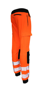 Slim Fit Stretch Hi-Vis Jogger With Knee Pad Pockets
