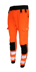 Slim Fit Stretch Hi-Vis Jogger With Knee Pad Pockets
