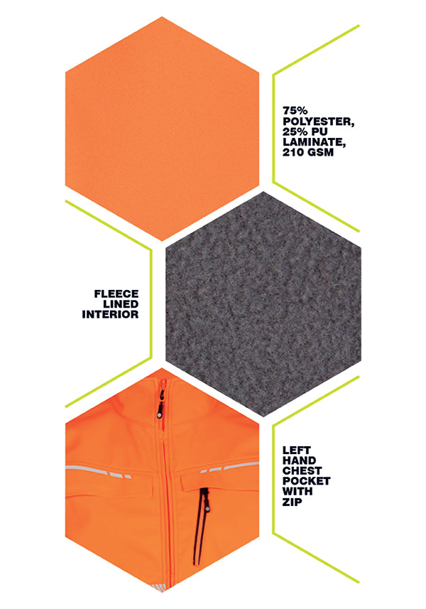 Deltic Hi-Vis Softshell Bodywarmer