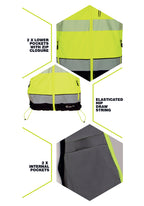 Deltic Hi-Vis Softshell Bodywarmer