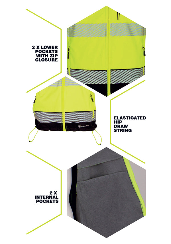 Deltic Hi-Vis Softshell Bodywarmer
