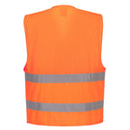 Hi-Vis Half Mesh Two Band Vest