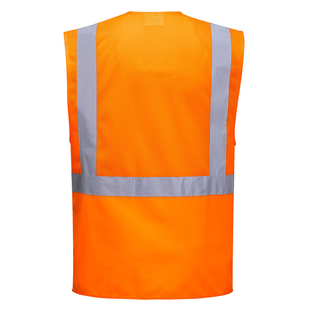 Madrid Hi-Vis Half Mesh Executive Vest