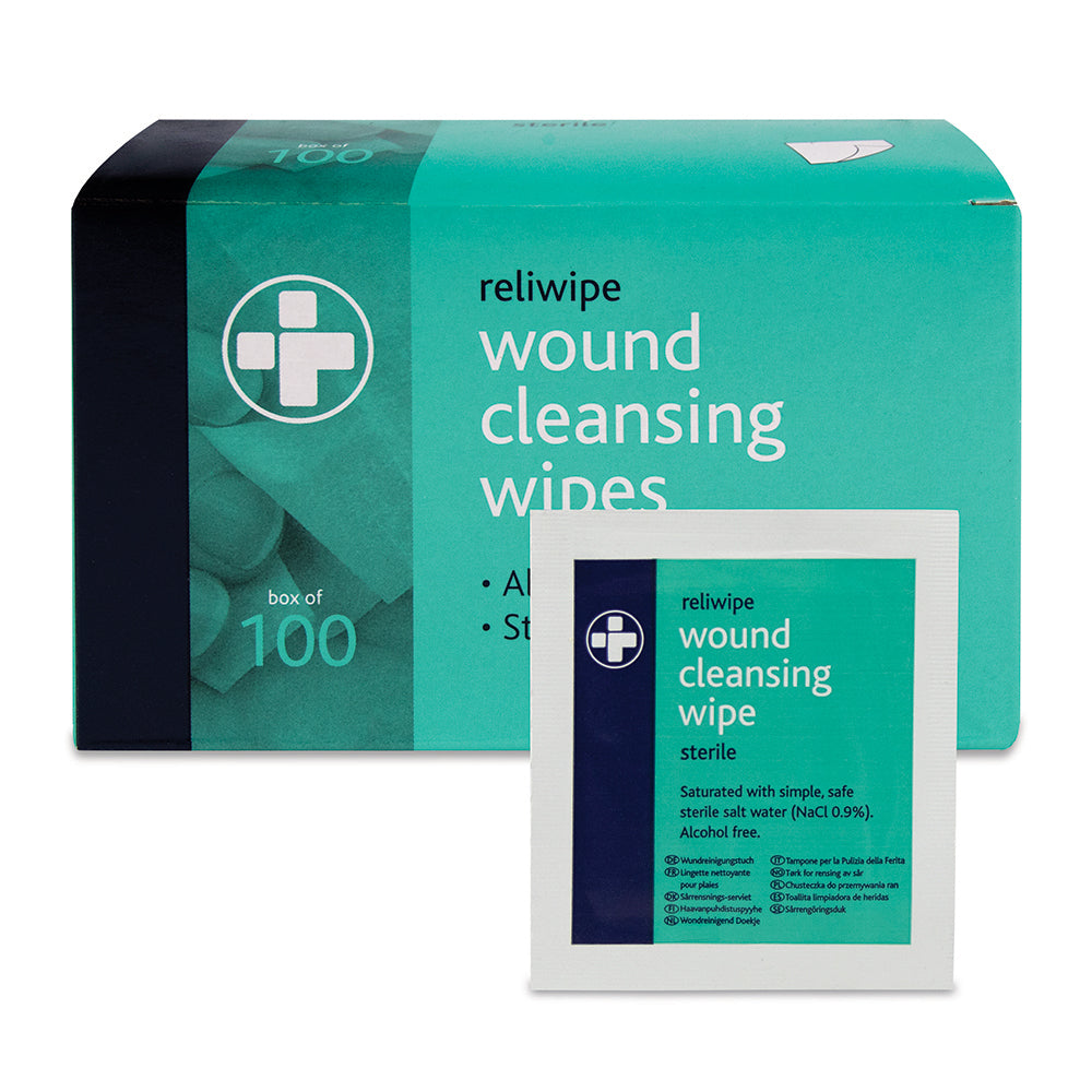 Moist Saline Cleansing Wipes Sterile