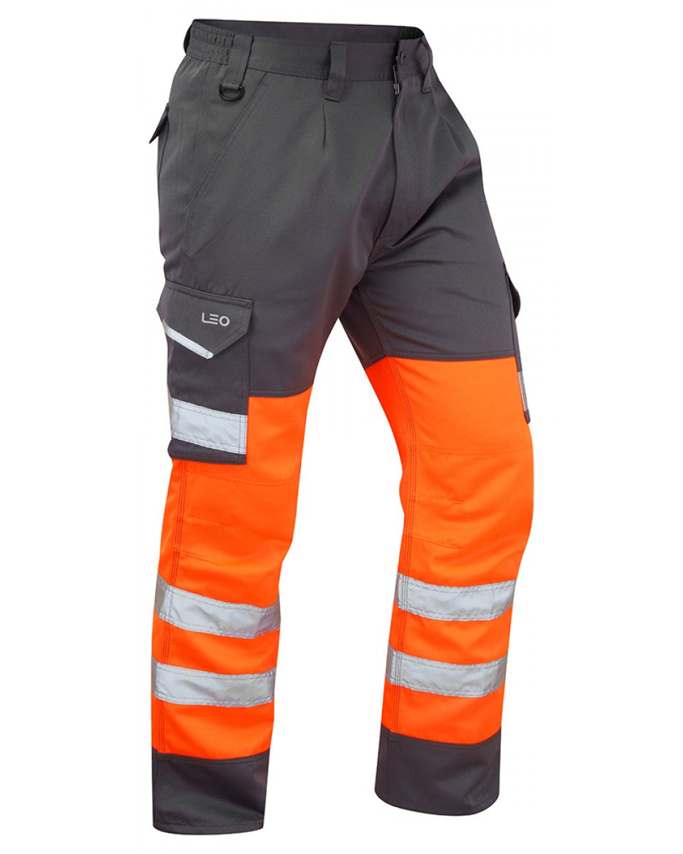 Bideford Orange Dual Colour Cargo Trouser