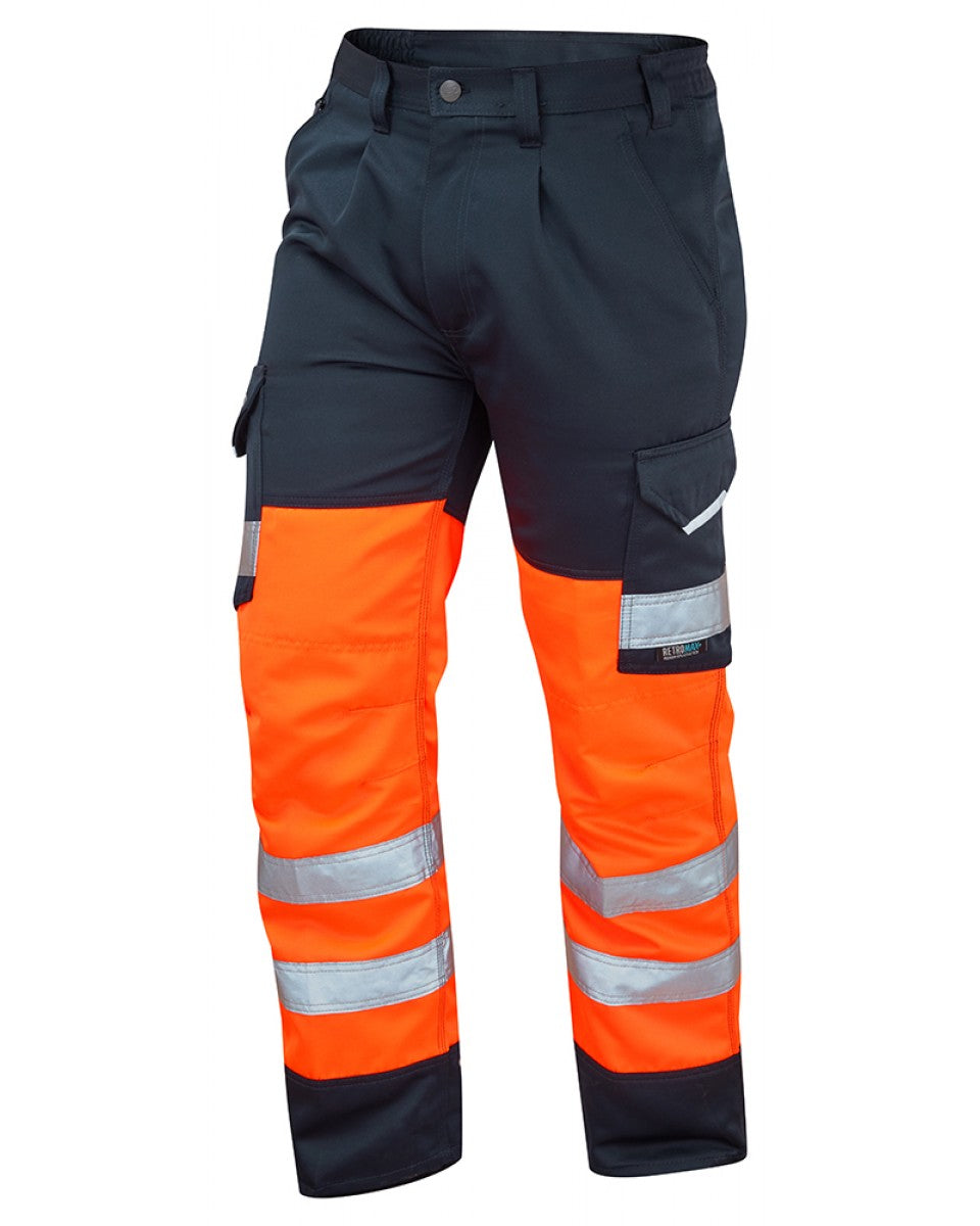 Bideford Orange Dual Colour Cargo Trouser