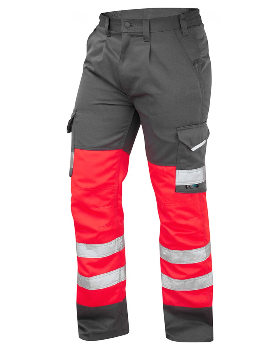 Bideford Red Dual Colour Cargo Trouser