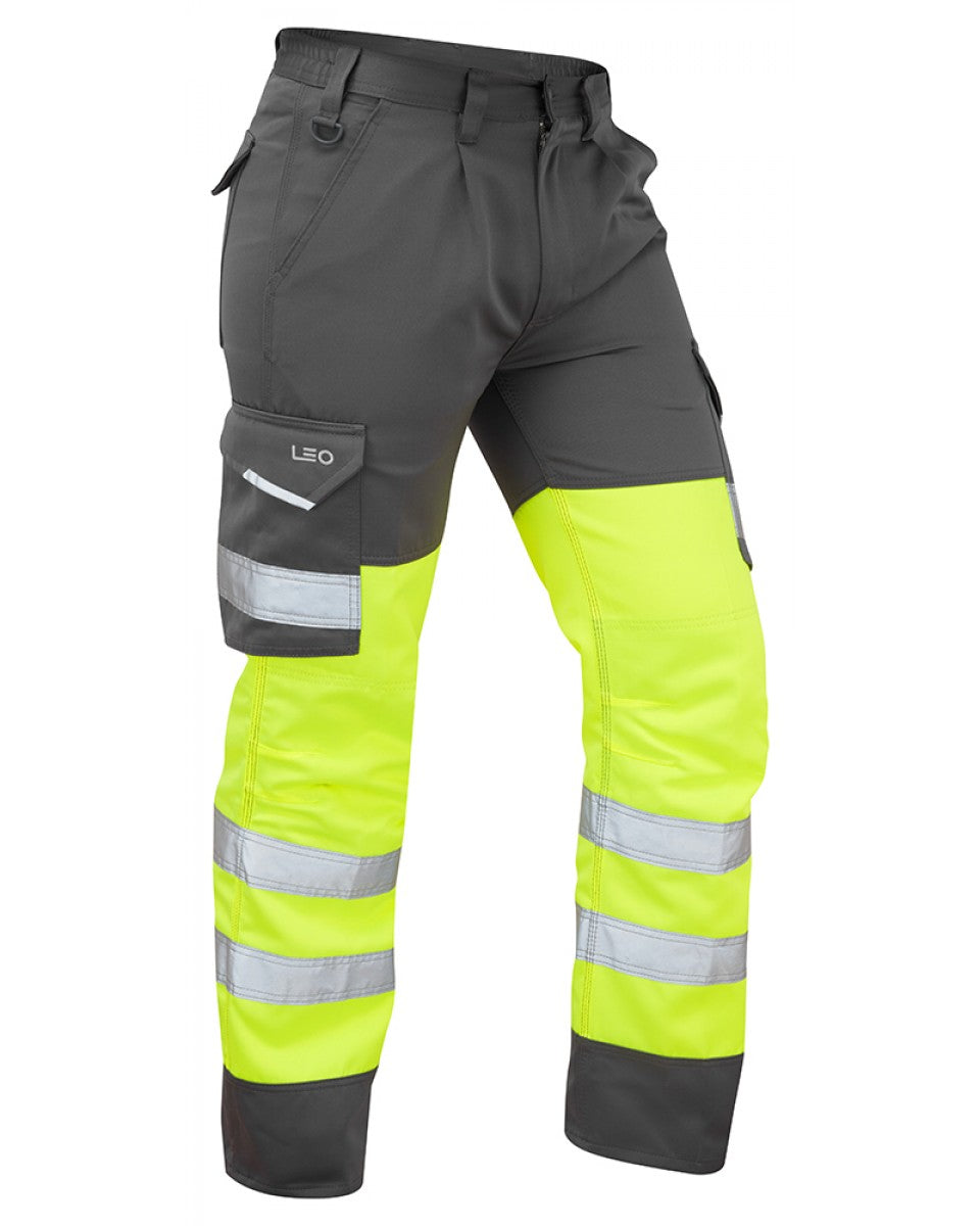 Bideford Yellow Dual Colour Cargo Trouser