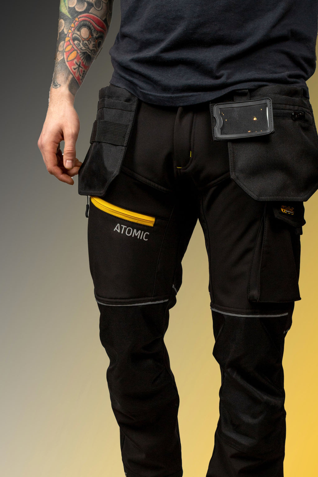 Atomic Workwear Slim Fit Softshell Trousers – Flexible, Durable & Weather-Resistant