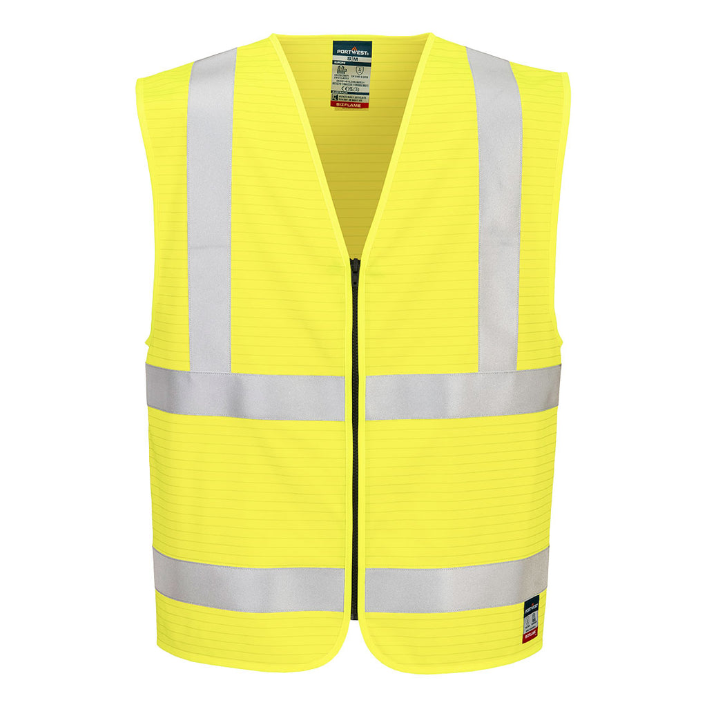 Bizflame Hi-Vis FR Zip Vest