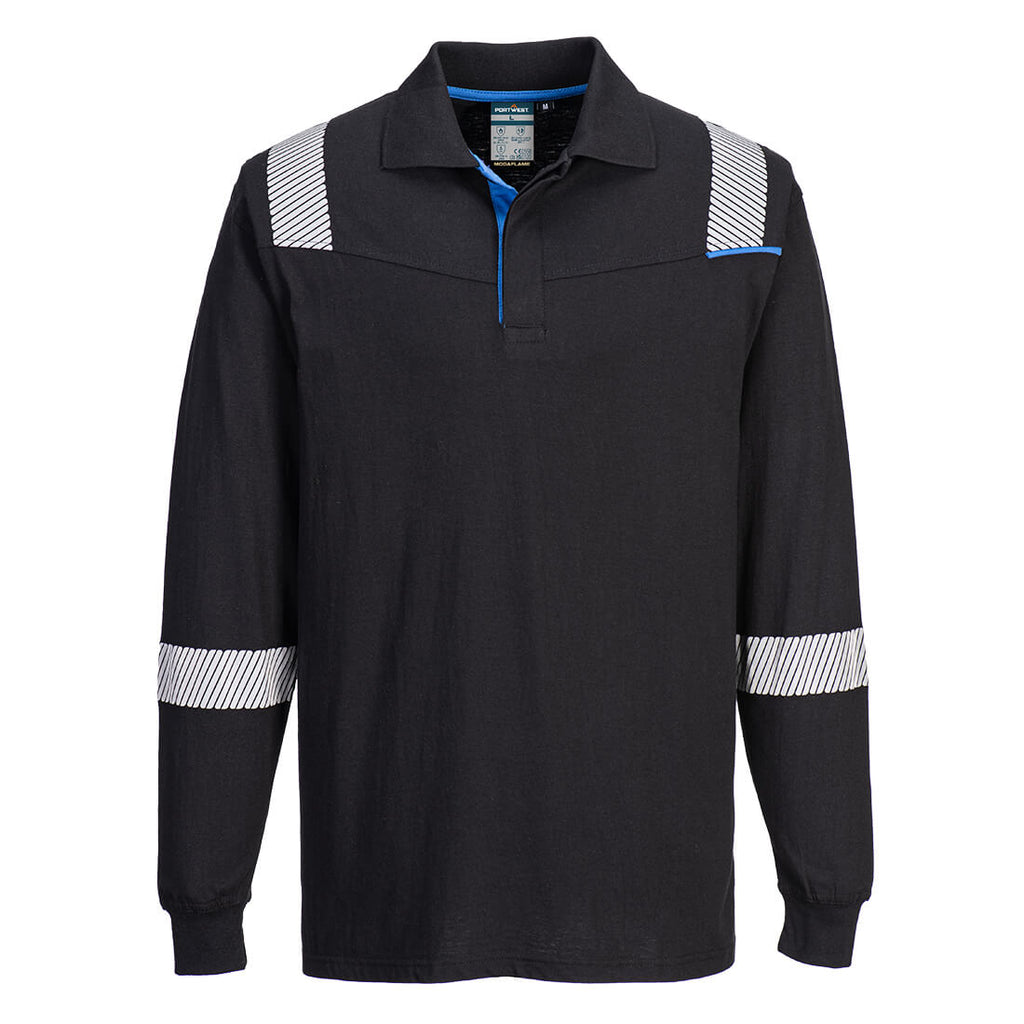 WX3 Modaflame Knit FR Long Sleeve Polo Shirt