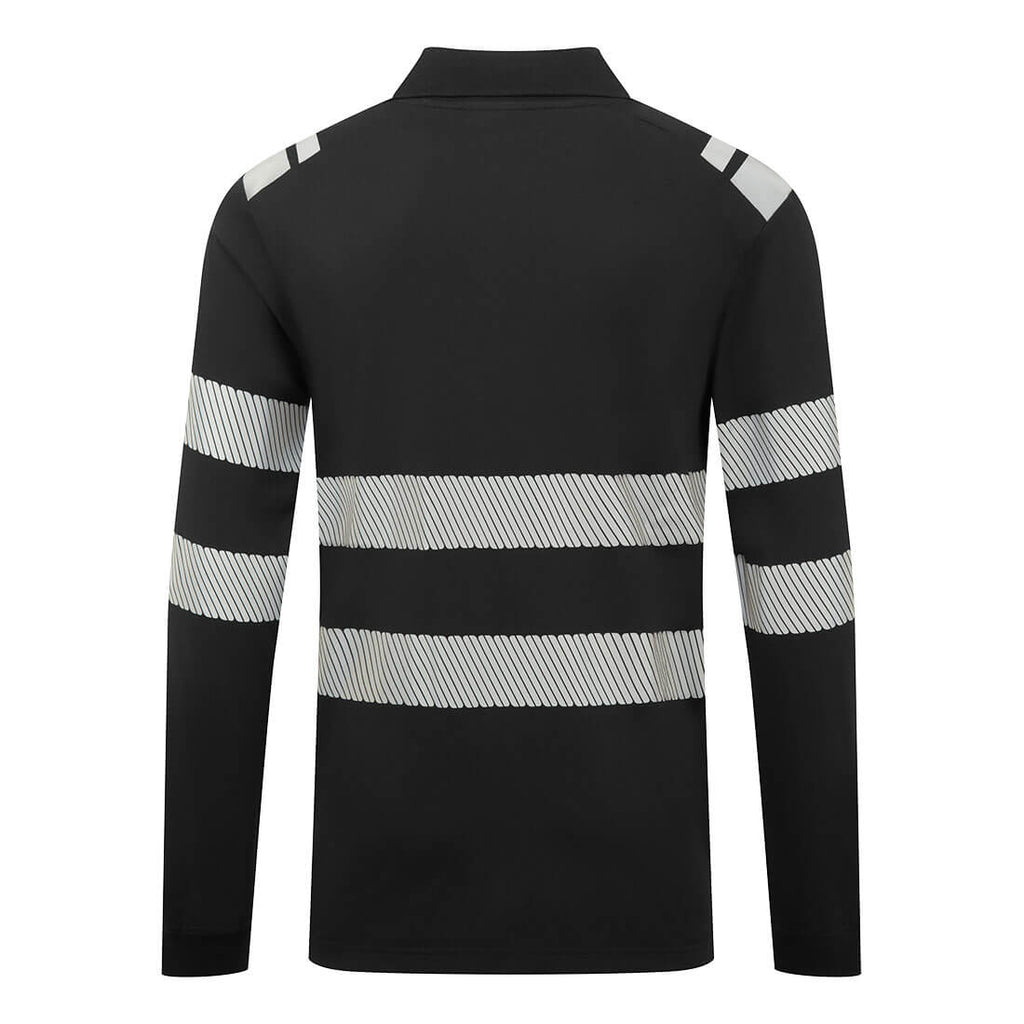 PW3 Modaflame Knit FR Long Sleeve Polo Shirt
