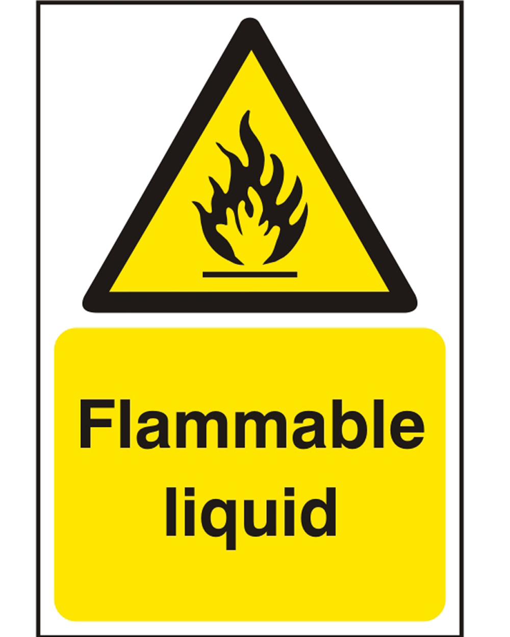 Flammable Liquid Sign (Pack Of 5)