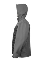 Hybrid Softshell Jacket with Hood (Grey / Black)