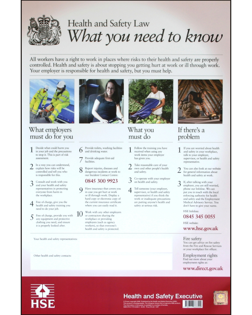 Health & Safety Law Poster