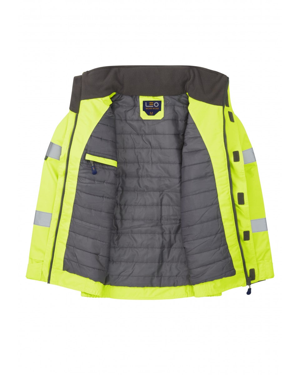 Portmore Baffle Lined Bomber Jacket With Red Braces