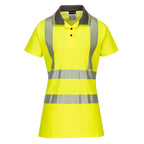 Hi-Vis Women's Cotton Comfort Pro Polo Shirt S/S